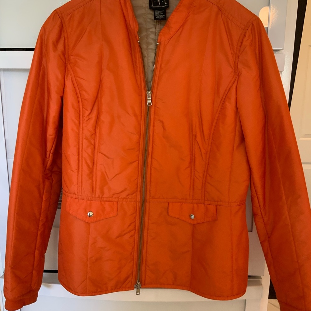INC orange jacket
